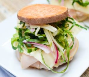turkey rachel sweet potato sandwich