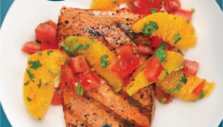 Grilled Salmon with Citrus Tomato Salsa