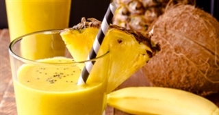 Pineapple Banana Coconut Smoothie