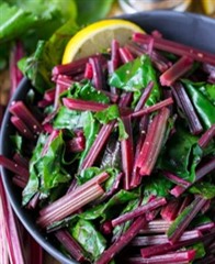 Roasted Beets with Greens